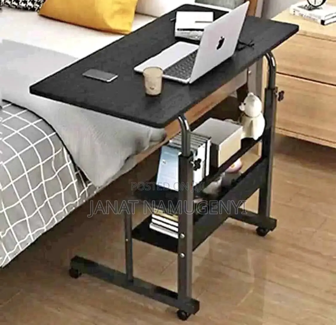 Black Laptop Table With Black Stands