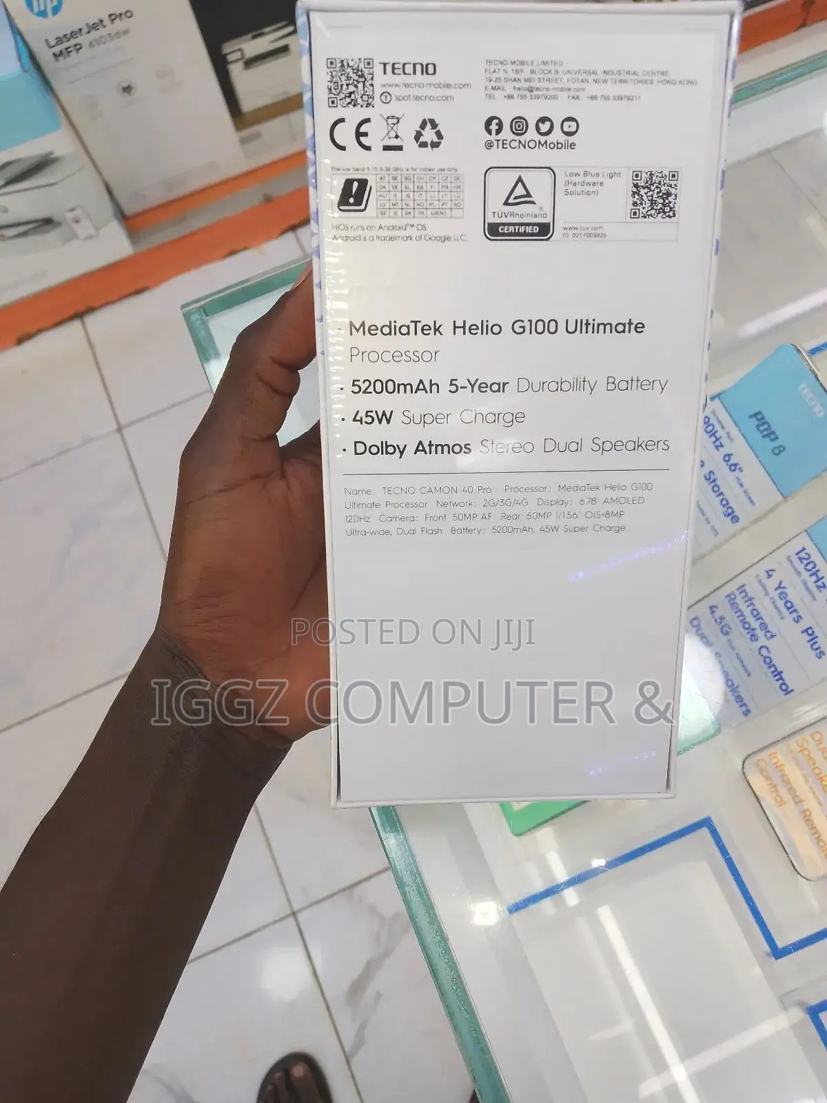 New Tecno Camon 40 Pro 256 GB Black