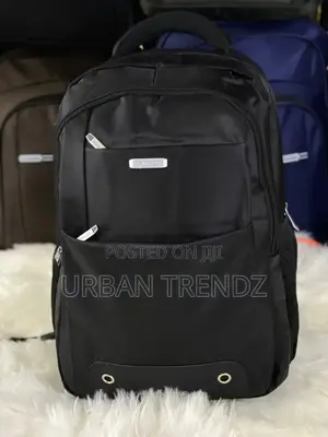 Brown, Solid-Colored Laptop Bag