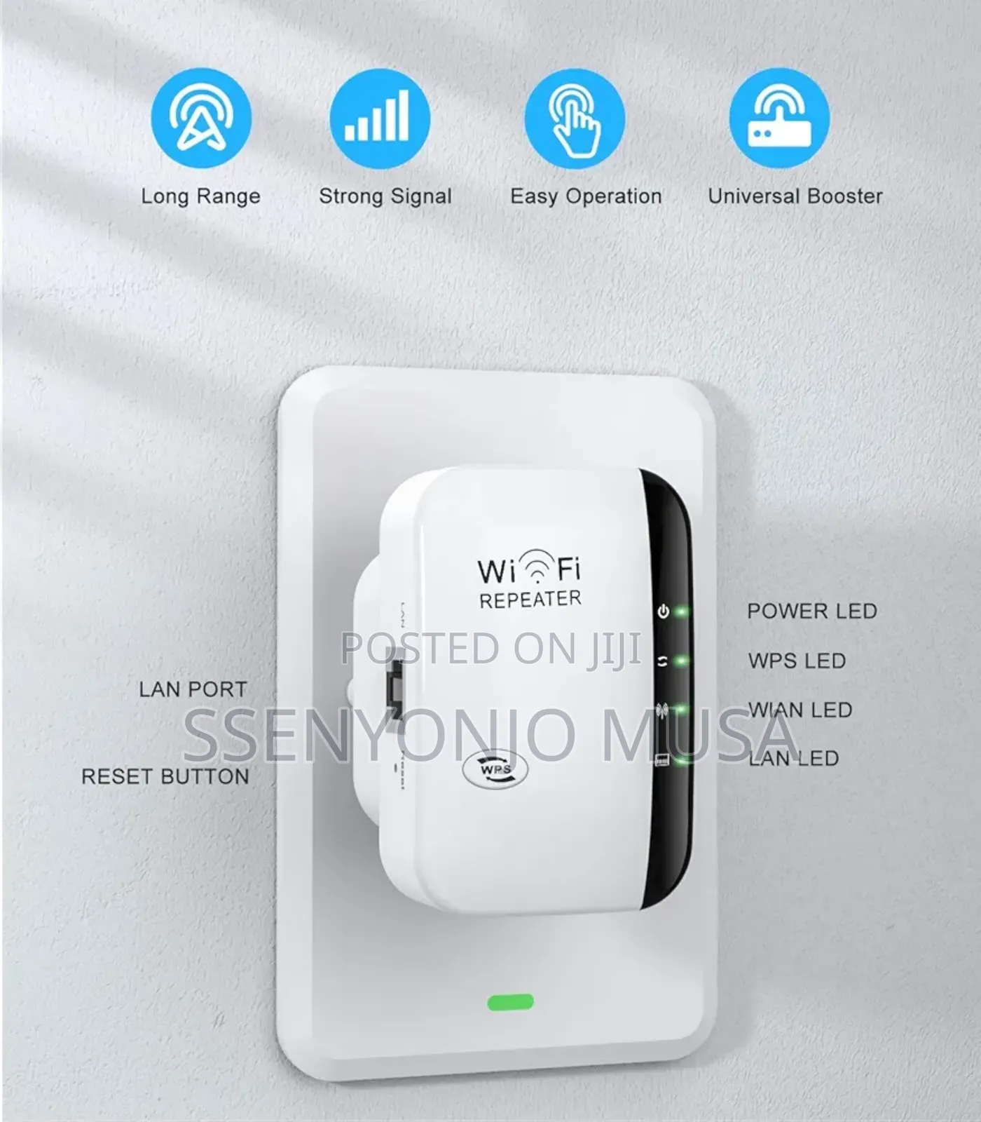 FKH Repeater - Dual-Band Wifi Extender, Booster, Signal