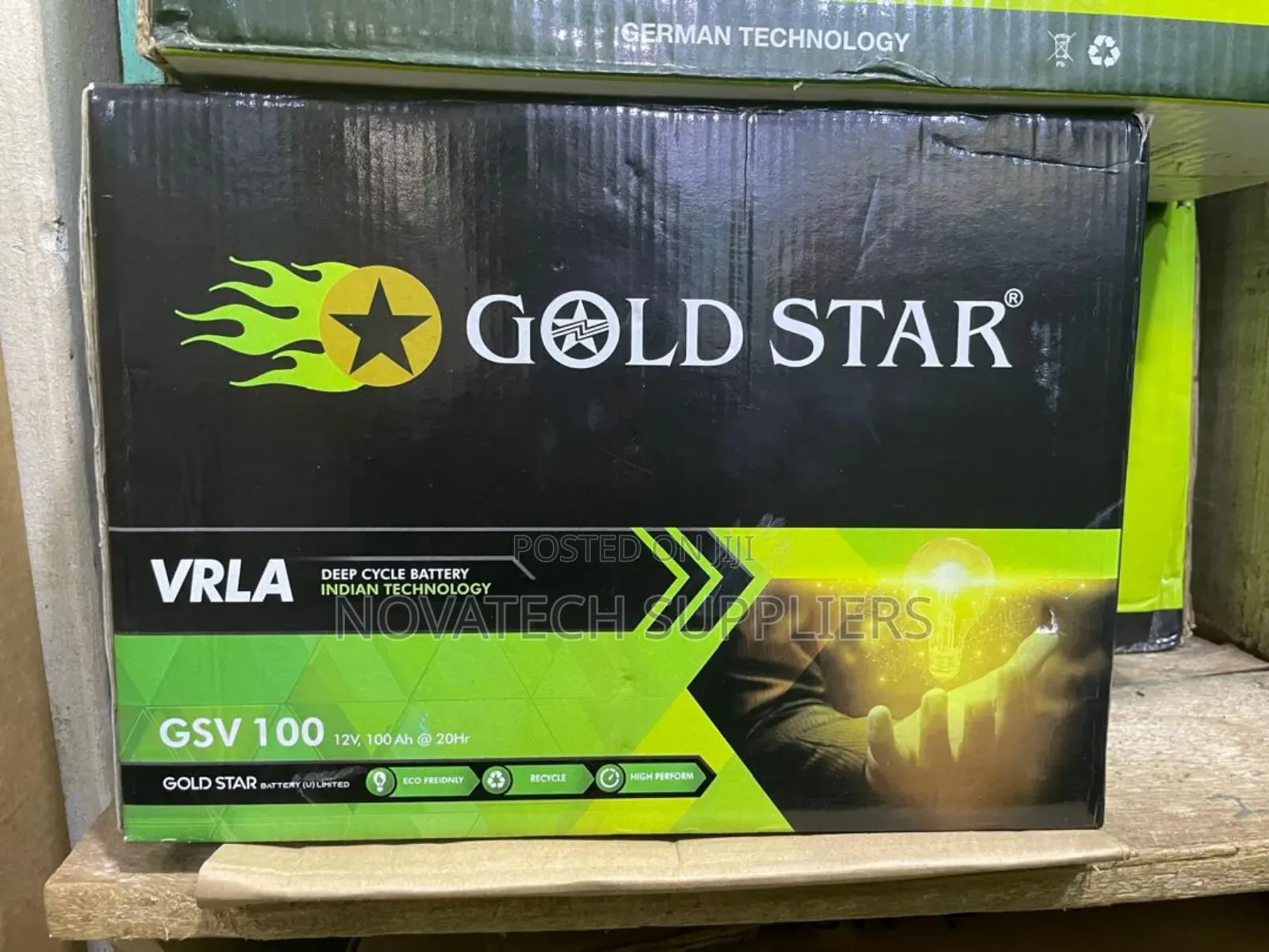 100ah Original Gold Star Powder Battery Kore