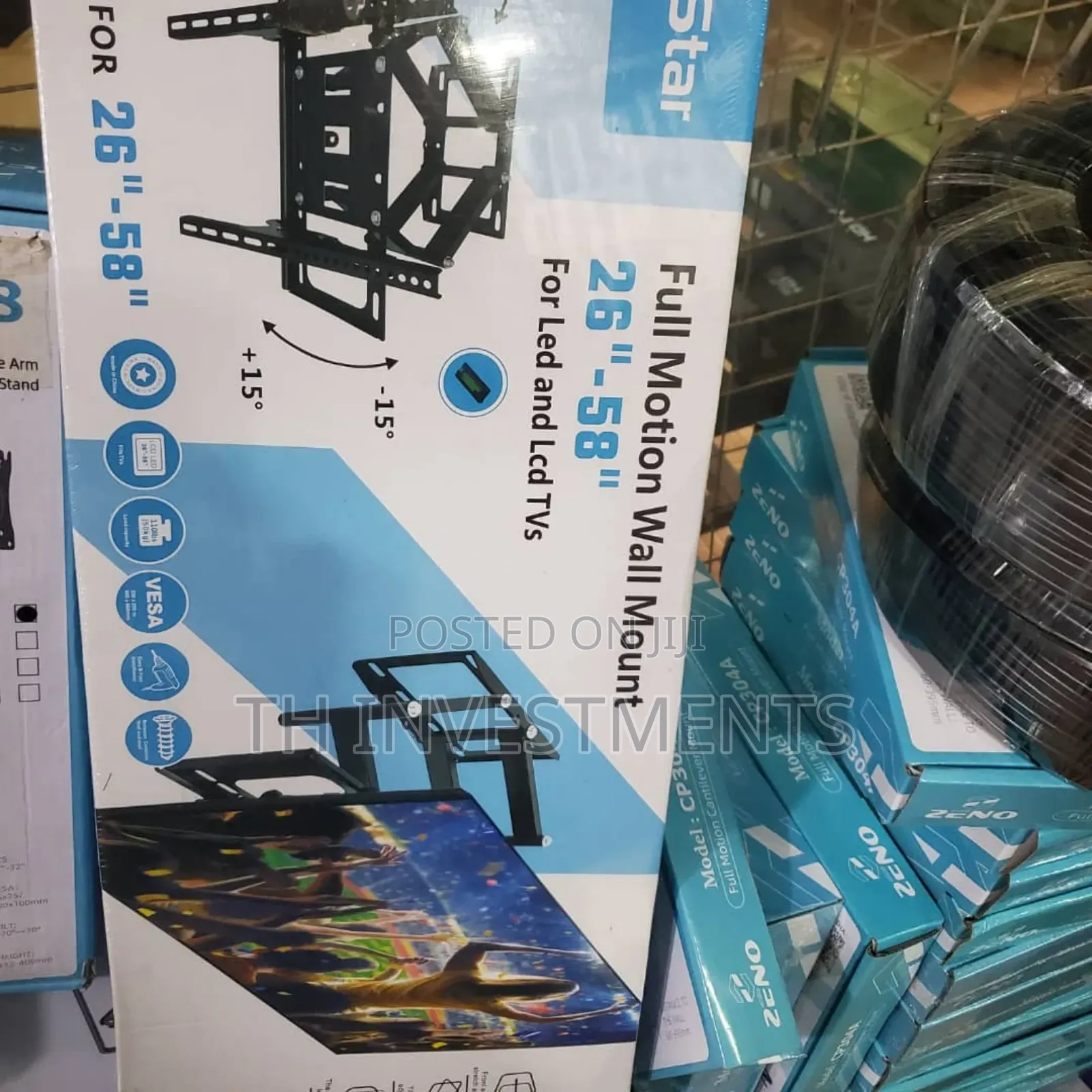 Tv Stand Double Arm, for 40-70 Inch Led, Up to Vesa 600mm 