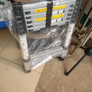 16.5 Ft Aluminum Telescopic Ladder Telescoping A-type...