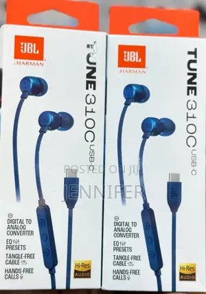 JBL Tune 310c Usb-C Blue