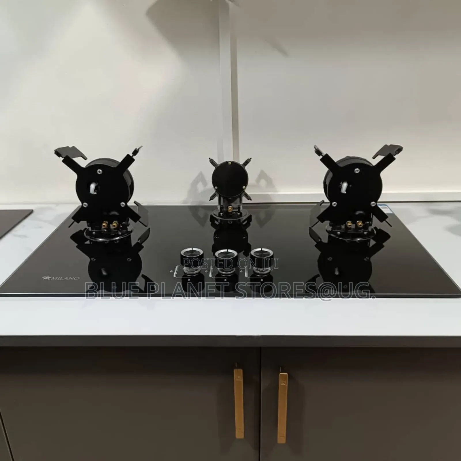 Milano "3 Burner" Glass Built-in Gas Hobs \\ 90cm×60cm