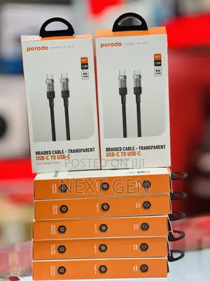 Porodo Braided 100w Pd C to C Fast Charging Cable 1.2m