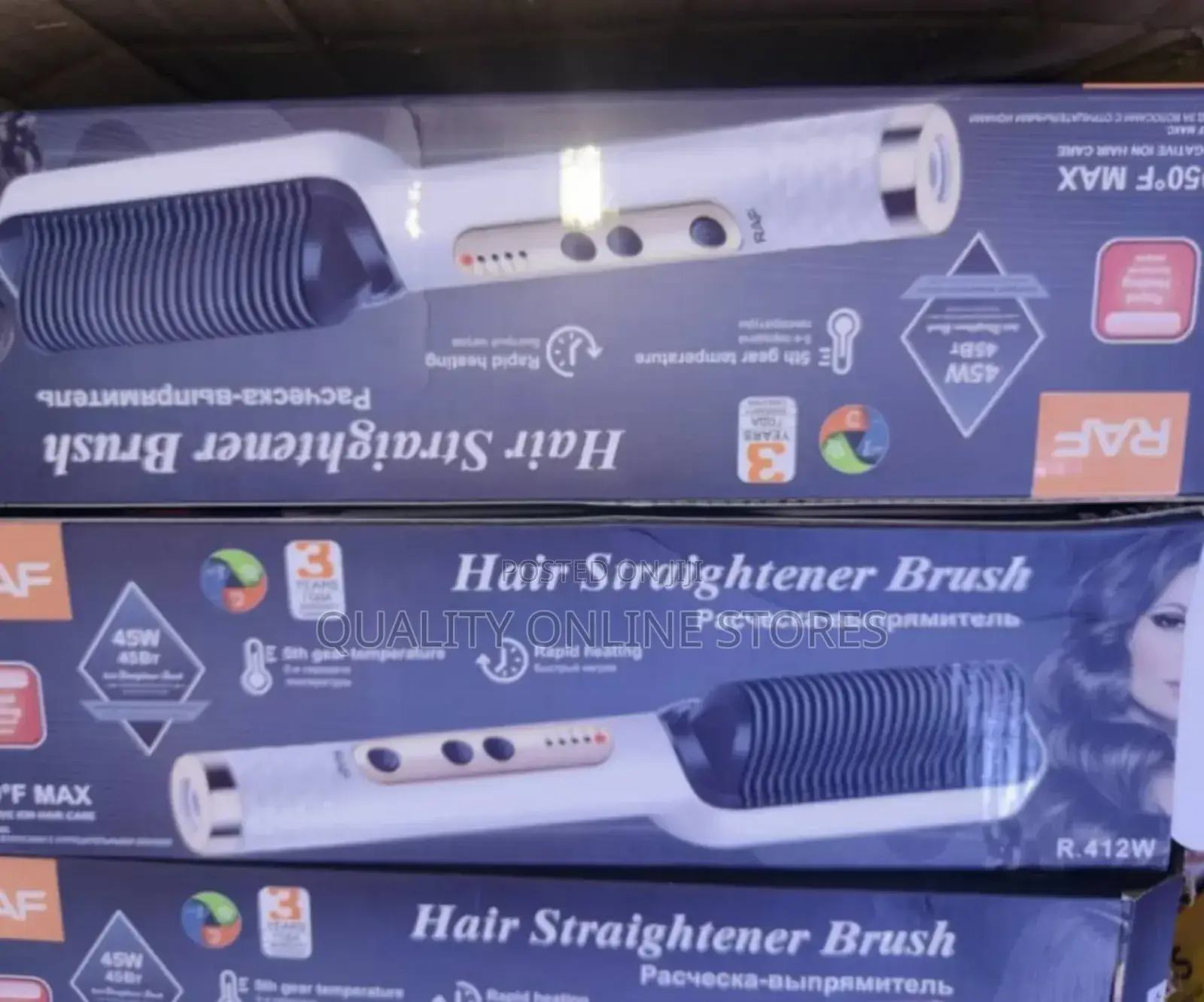 Raf Hair Straightener Brush