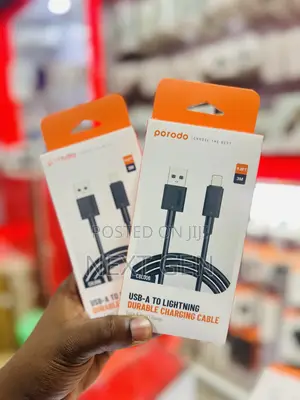 Porodo Usb-a to Lightning Durable 3meter Charging Cable
