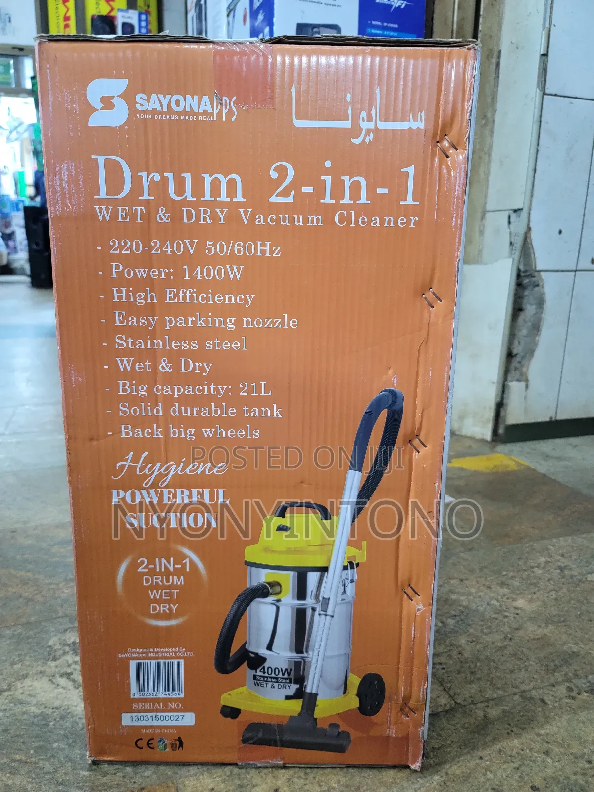 Sayona High-Quality Wet Dry Vacuum Cleaner