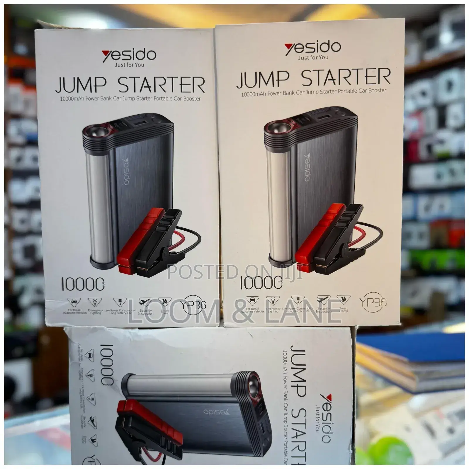 Standard Yesido Car Jump Starter 10000