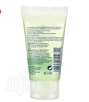 UK Boots Tea Tree Witch Hazel Peel Off Face Mask 50ml