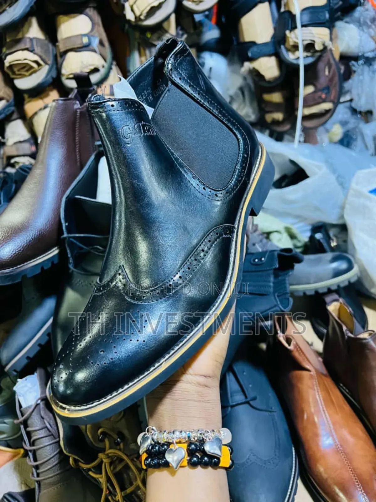 Mens Buckle Genuine Leather Shoes 