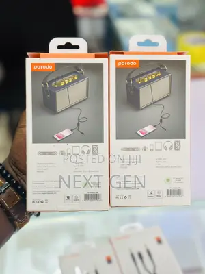 Porodo 2in1 Aux 3.5 to 3.5+Typec Cable 1.2m
