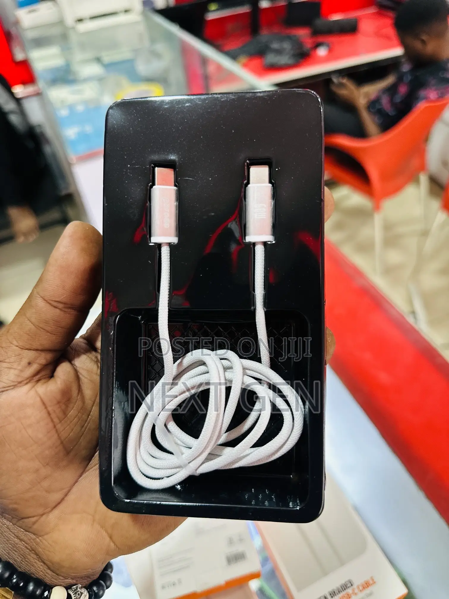 Porodo Woven 60w Type-C to Type-C Cable 1.2m