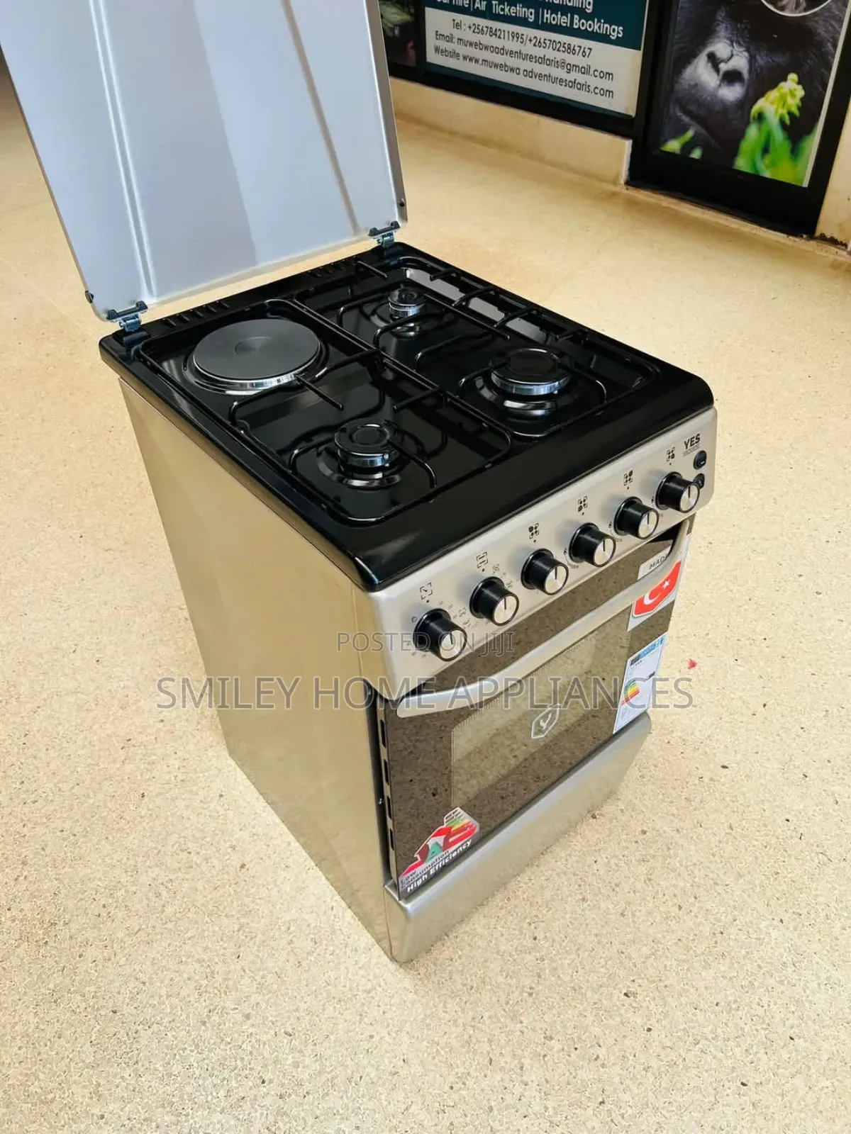 Yes Cooker 50cm by 60cm (3+1) Gas Cooker