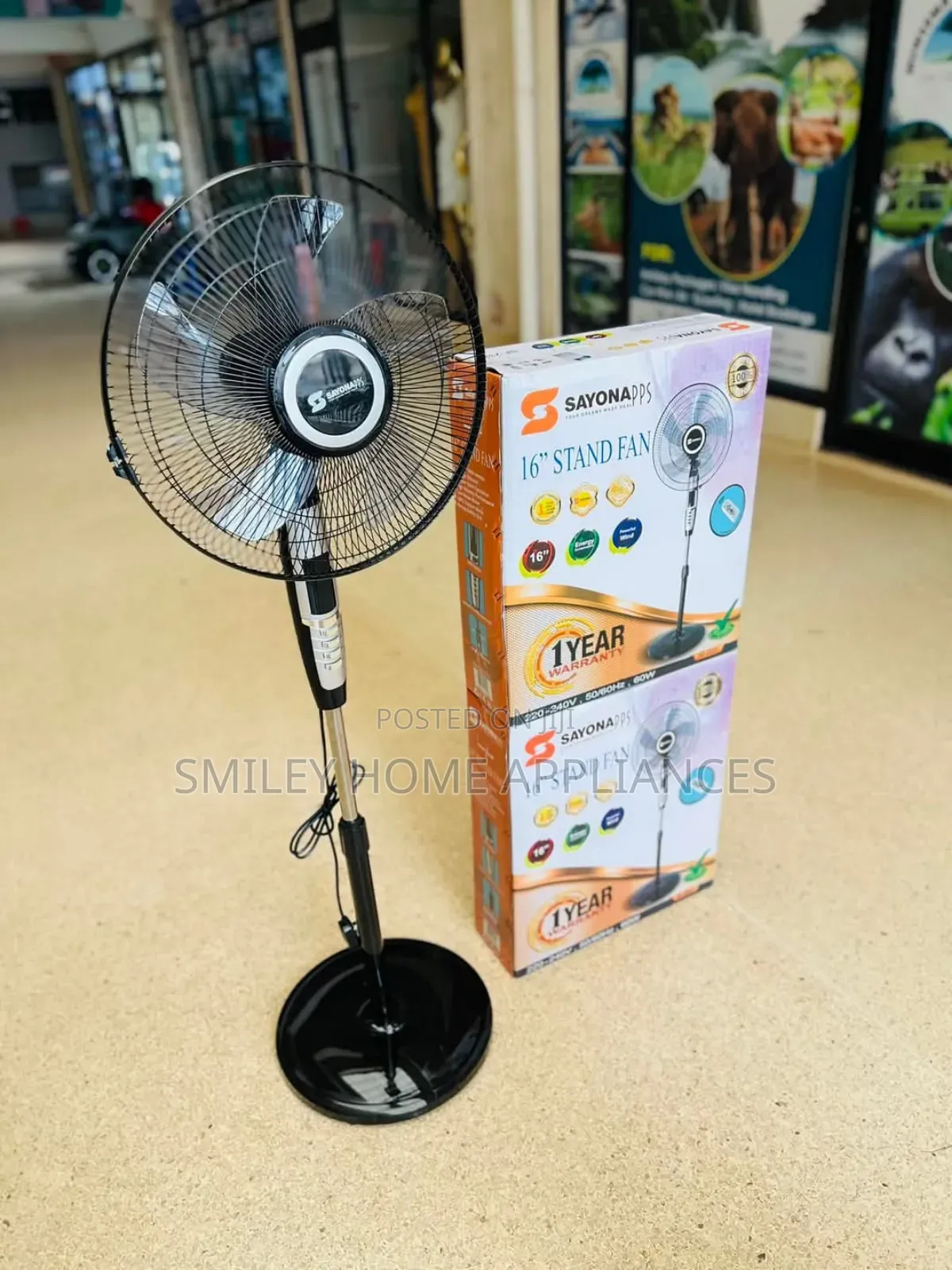 Sayona Stand Fan 16inches With a Remote Control
