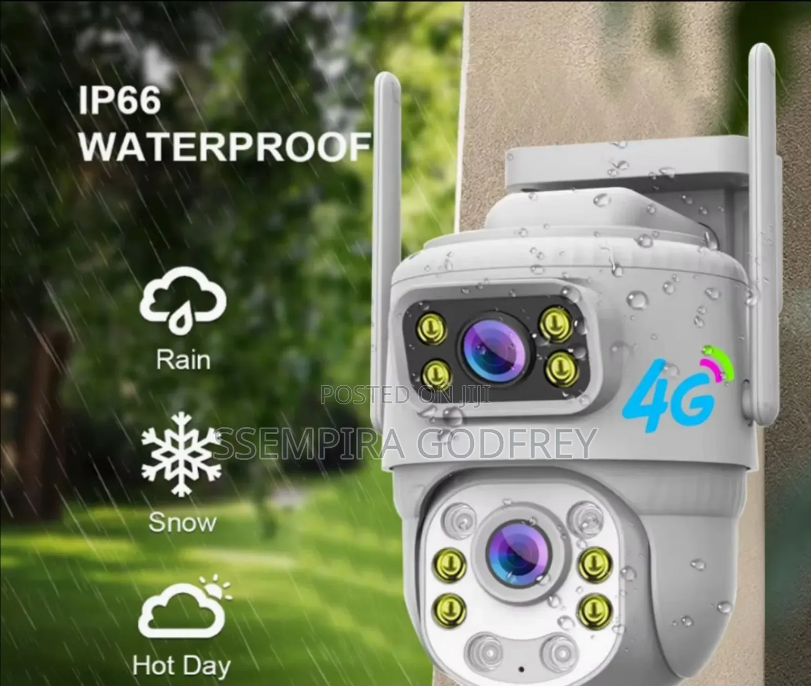 Waterproof Security Camera Duo Lens