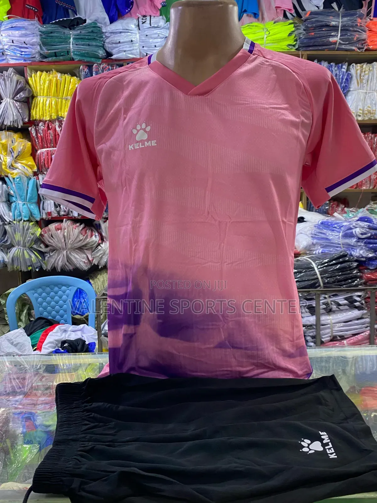 Pink Colour Kelme Jersey Original Material