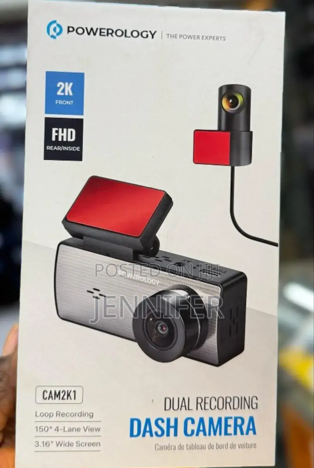 Powerology Dual Recording Dash Camera Fhd