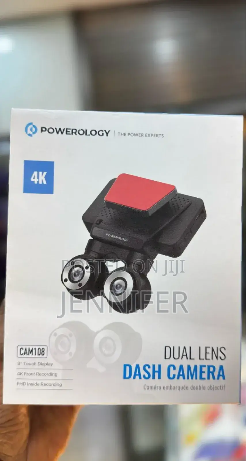 Powerology Dual Lens Dash Camera 