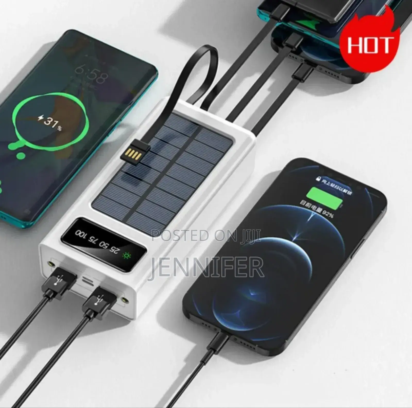 Treqa 30000mah Capacity Solar Energy Power Bank