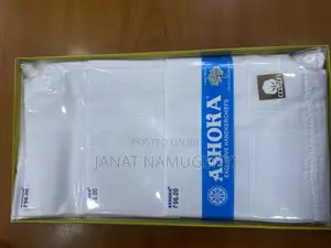 A Dozen of Ashoka 1 Plain White Handkerchiefs