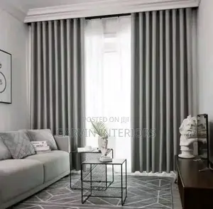 Grey Heavy Curtains Available
