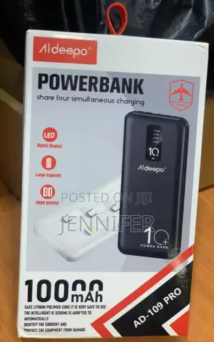 Portable Aldeepo 10000mah Durable Power Bank