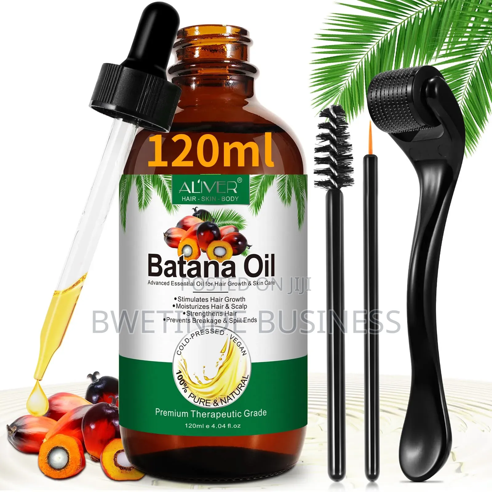 Hair Growth Batana Oil 120mls Derma Roller 1.5m in Uganda