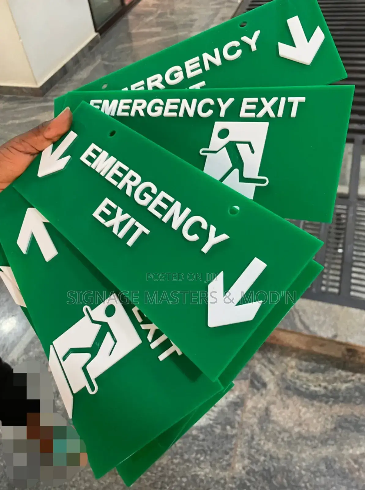 Emergency Exit Acrylic Lables