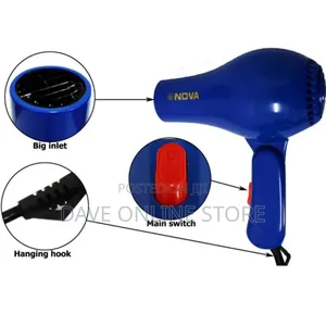 Nova Professional Foldable Hair Dryer for Men/Women (1000w)