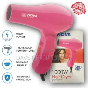 Nova Professional Foldable Hair Dryer for Men/Women (1000w)