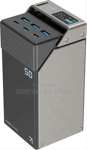 Powerology 50000mah Power Bank Super Charger, 65w, 3pd