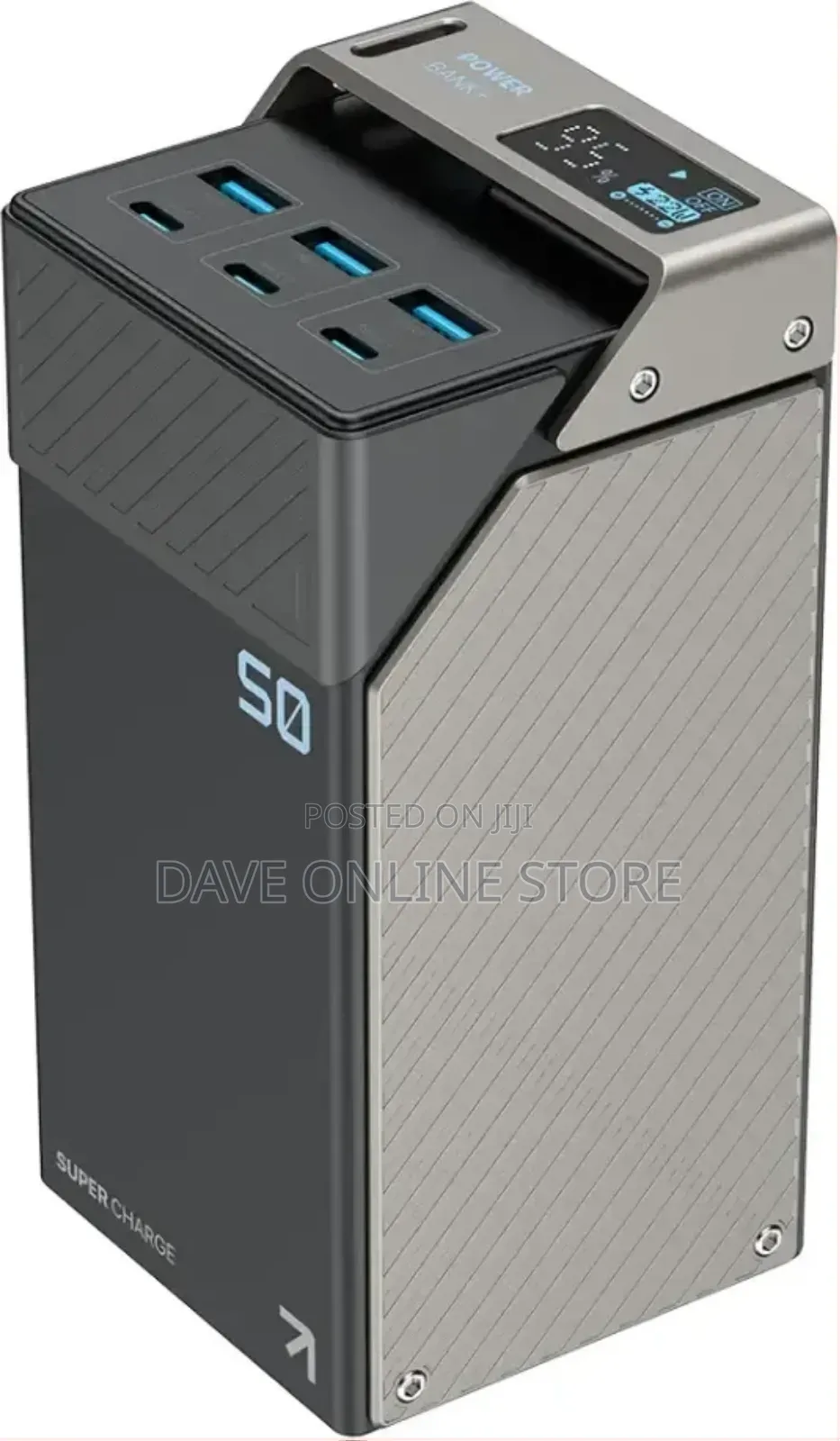 Powerology 50000mah Power Bank Super Charger, 65w, 3pd