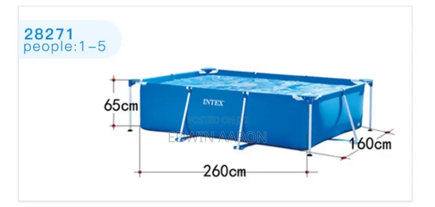 Intex Swimming Pool 2.6m With Filter Pump Steel Frame