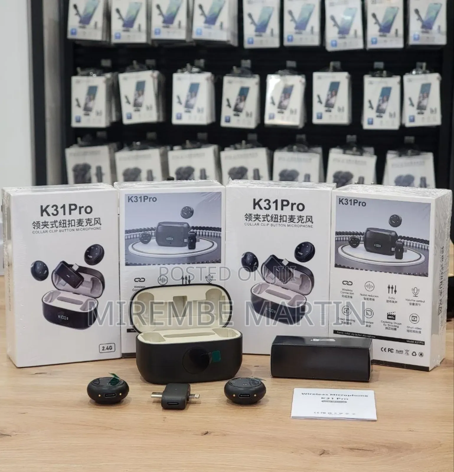 Blogger Microphone With Two Lapel Microphones, Model K31pro