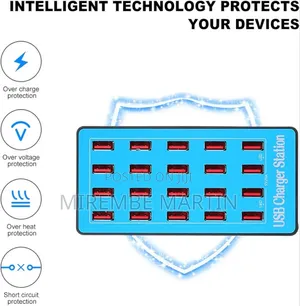 Kazru Usb Smart Charger With 20 Ports Power Adapter