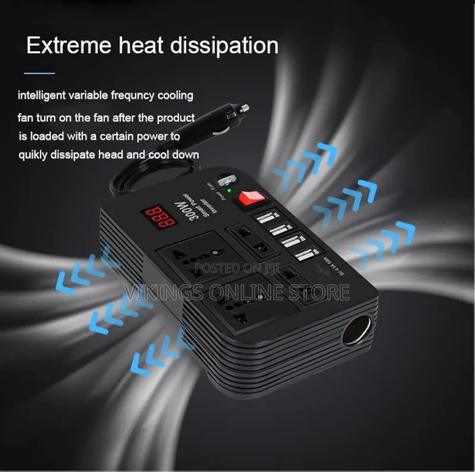 300w Car Power Inverter Dc 12v to 220v Ac Inverter