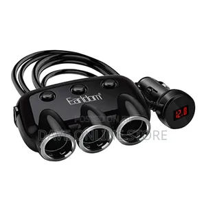 Earldom 3 Ports Cigarette Lighter Sockets Usb Car Charger
