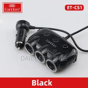 3-Socket Earldom Car Charger Et-Cs1