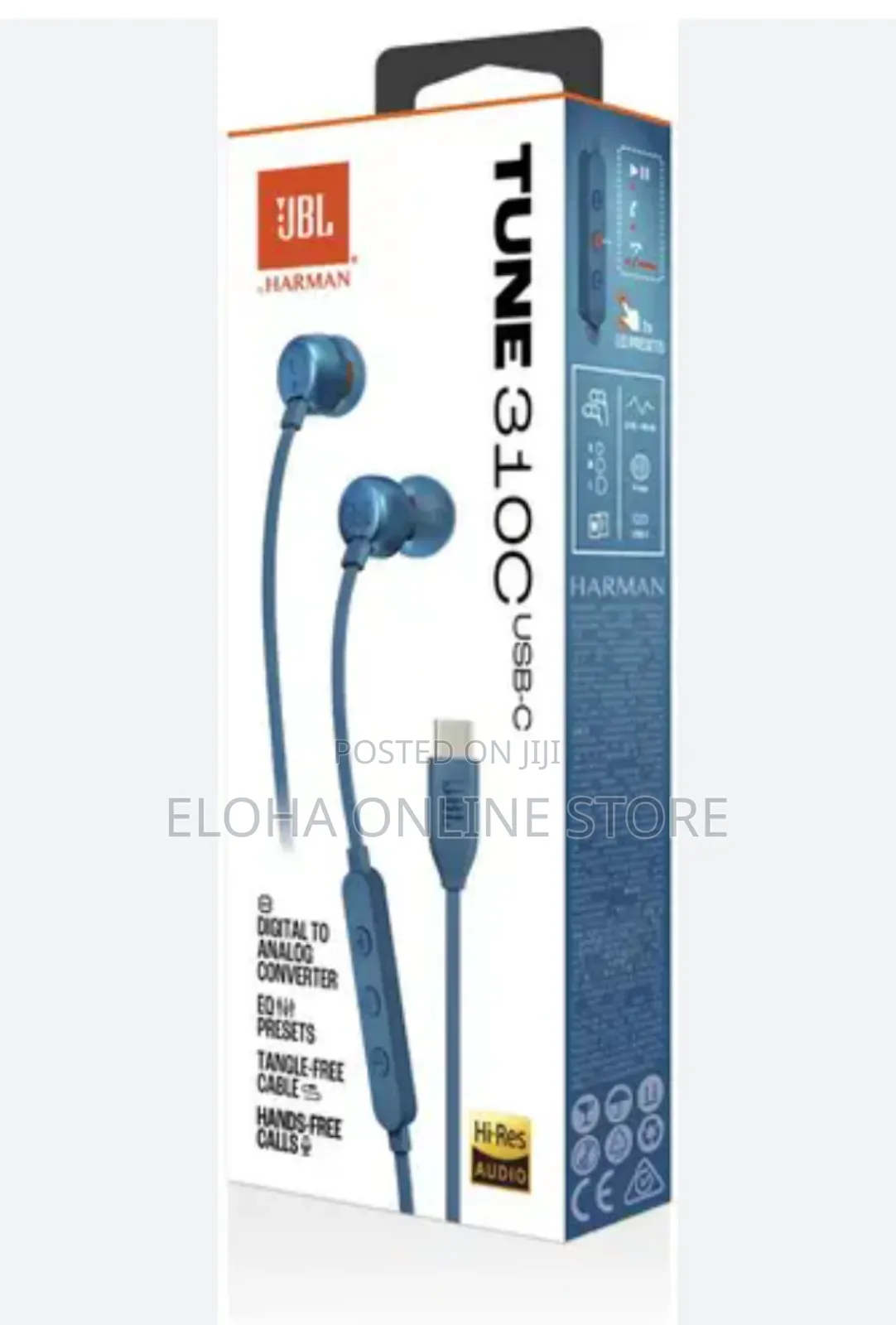 JBL Tune 310c Usb-C Wired in-Ear Headphones