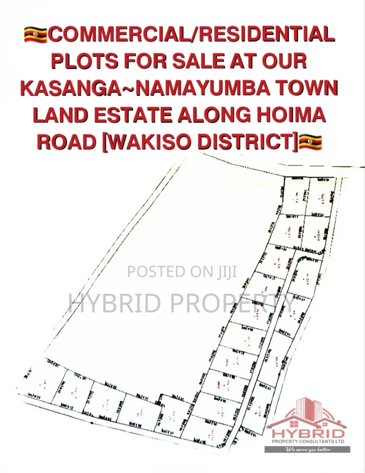 Prime Plots For Sale In Kasanga~Namayumba Town Land Estate V