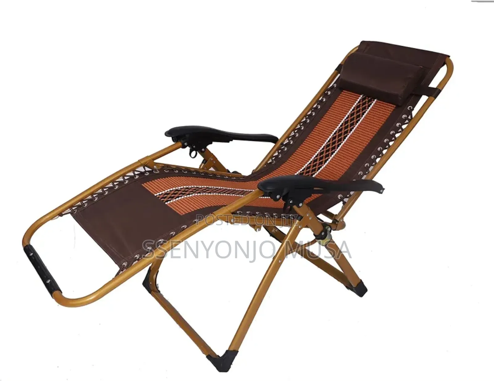 Folding Bamboo Recliner Chair - Zero Gravity Outdoor