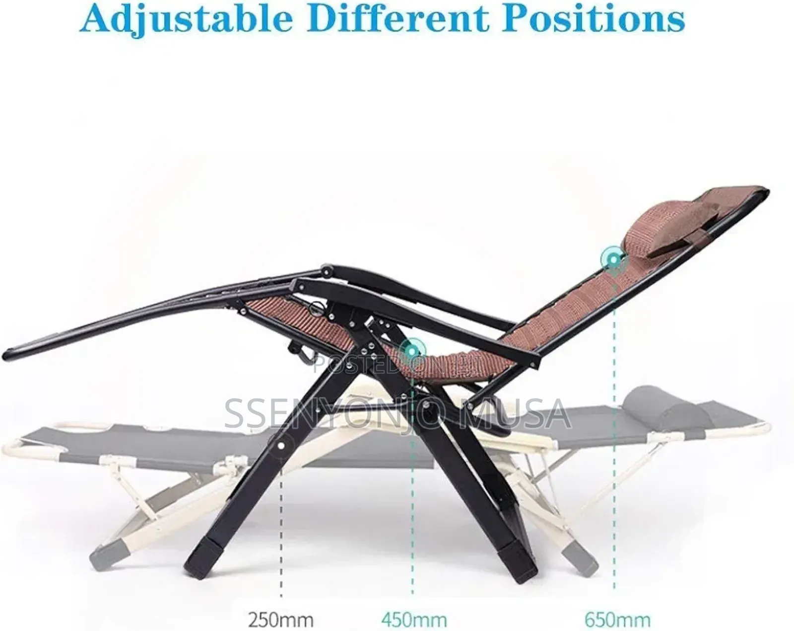 Folding Bamboo Recliner Chair - Zero Gravity Outdoor