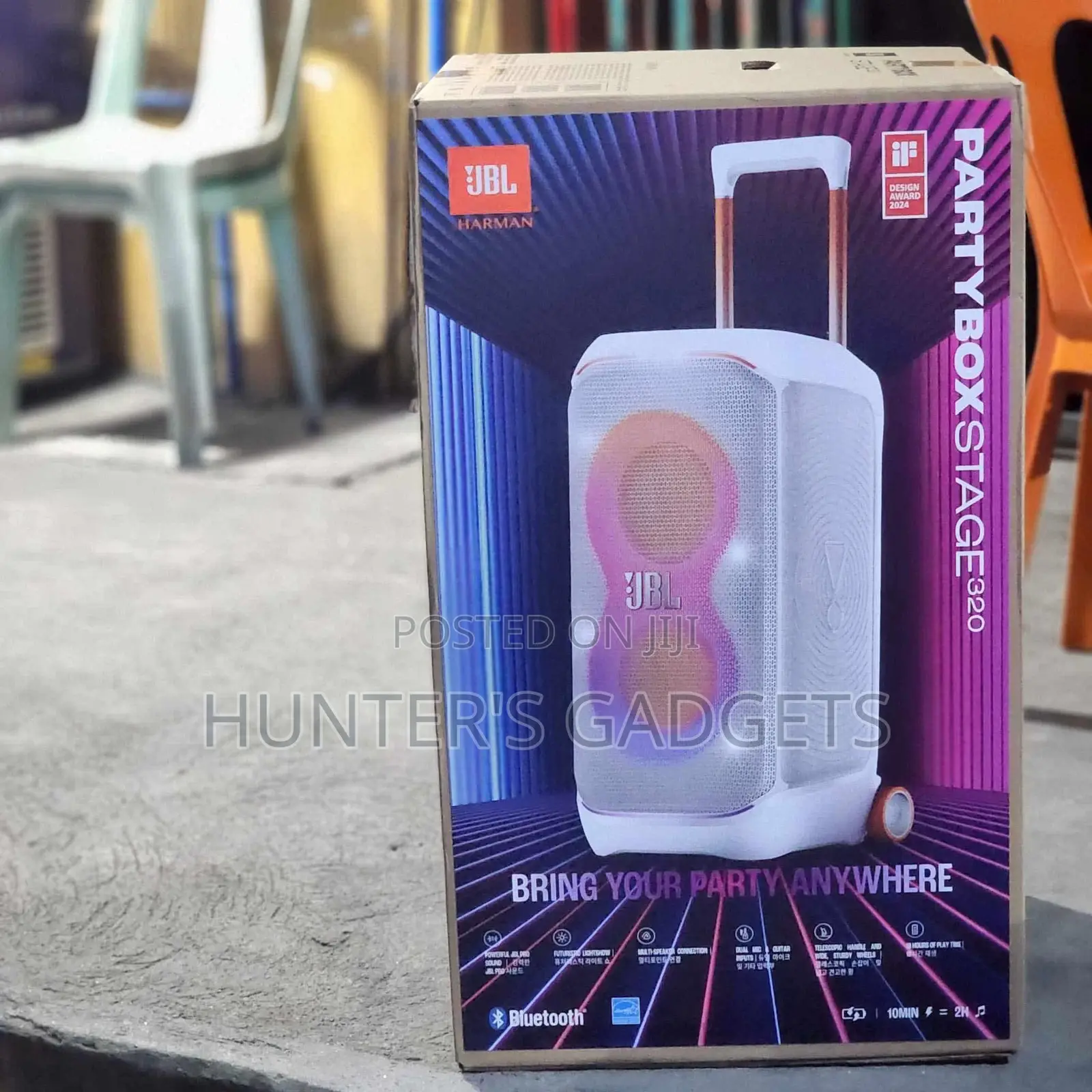 JBL Partybox Stage320 Bluetooth Rechargeble Powerful Speaker