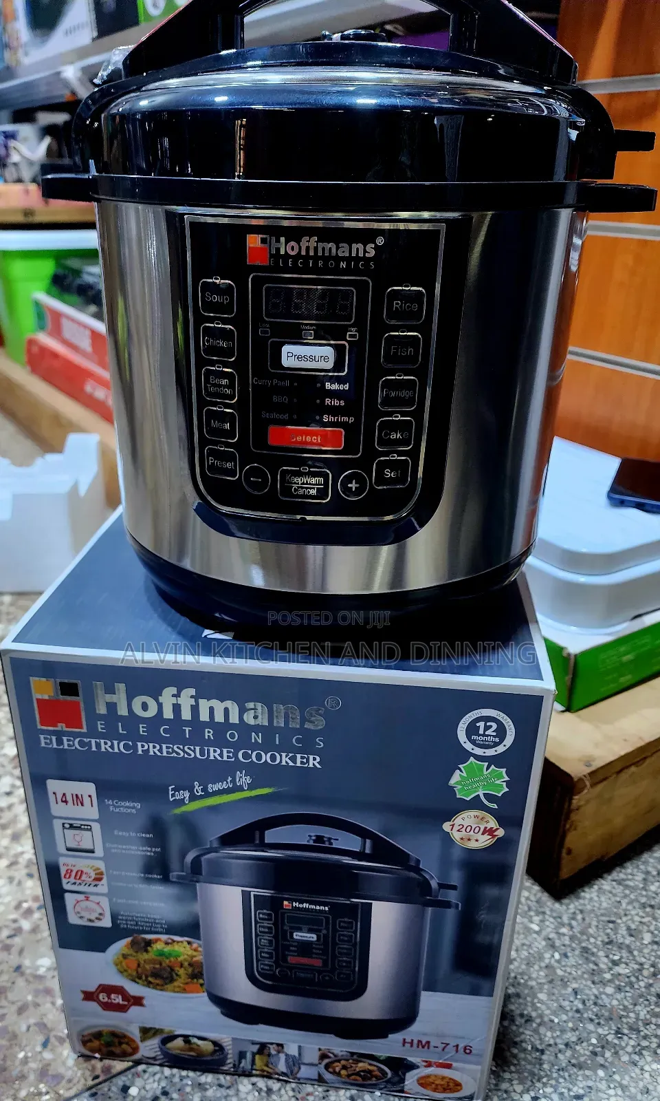 Electric Pressure Cooker Hoffman 6.5l