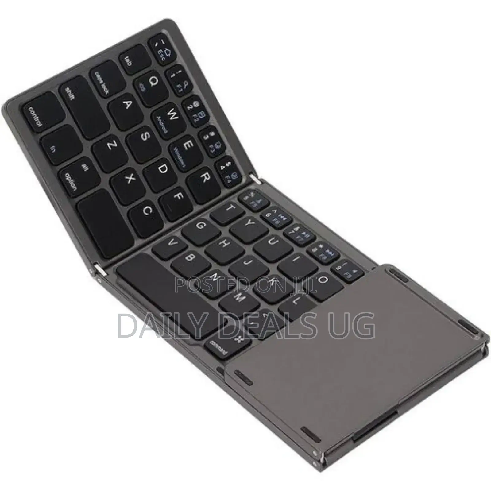 Foldable Bluetooth Keyboard, Pocket Size, With Touchpad-Grey