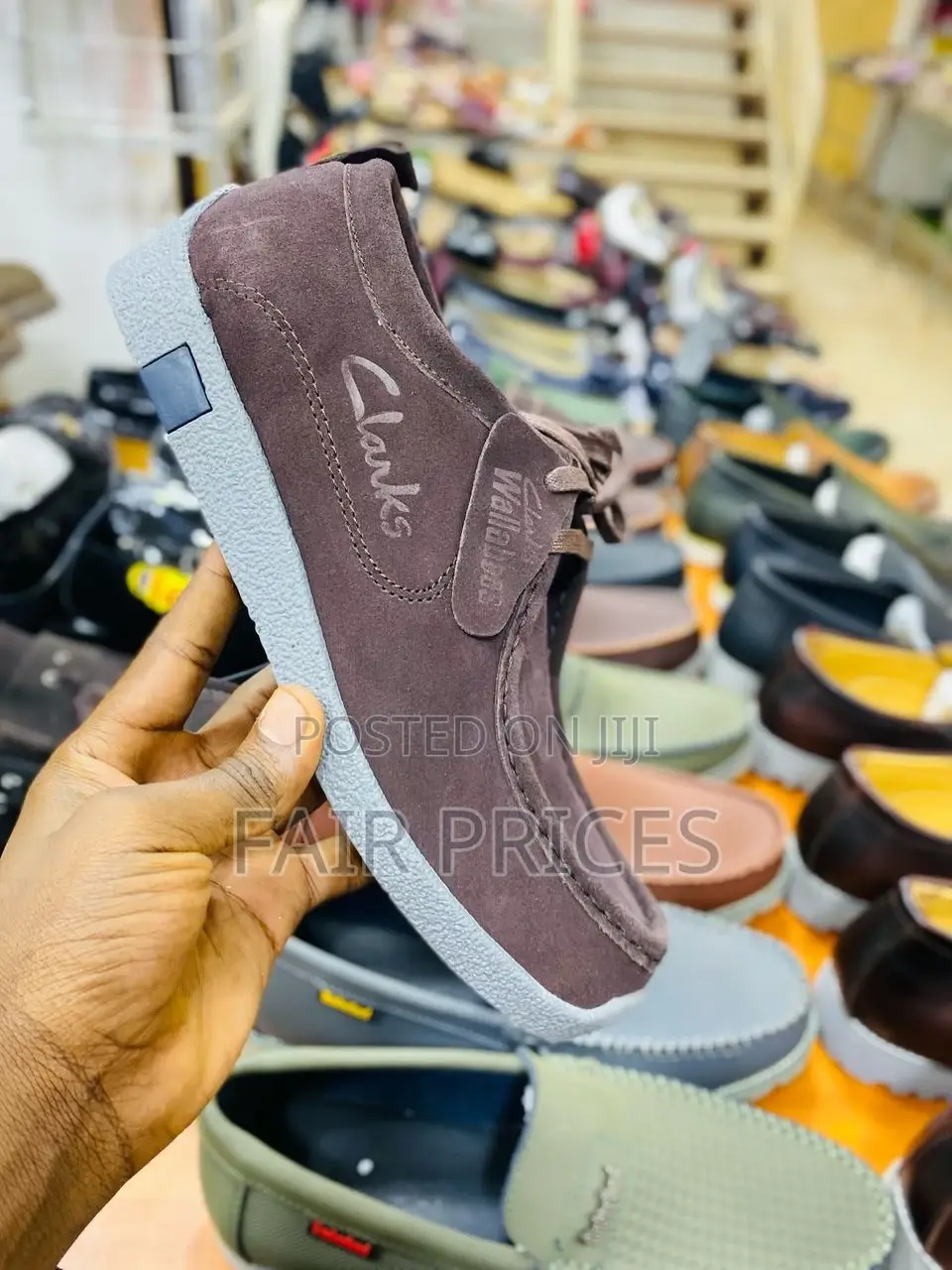 Clarks Suede Laces Up Shoes