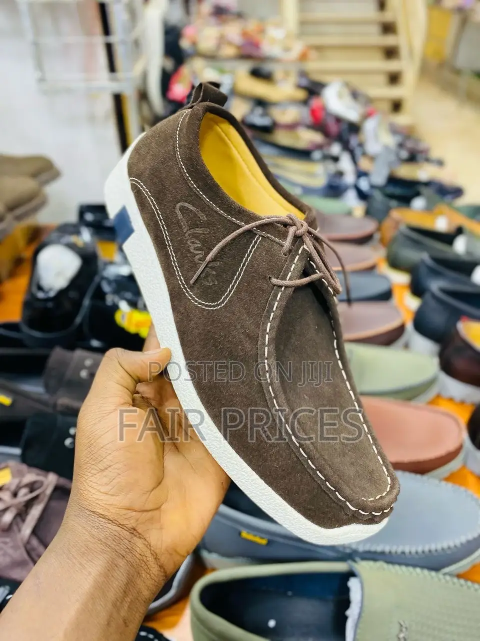 Clarks Suede Laces Up Shoes