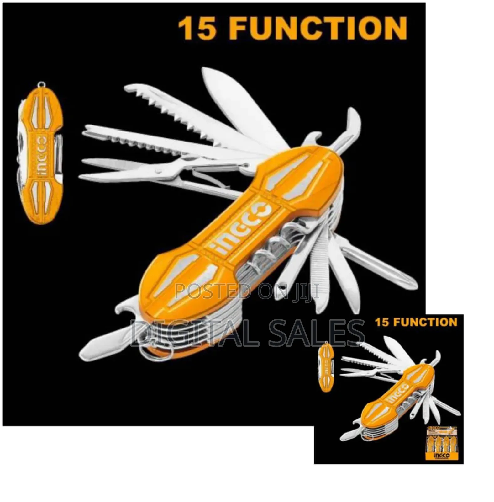 Ingco Multi-Function Knife Yellow